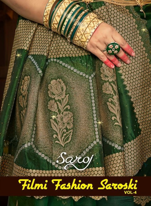 Saroj Filmi Fashion Saroski vol-4 wholesale Soft Organza Sarees