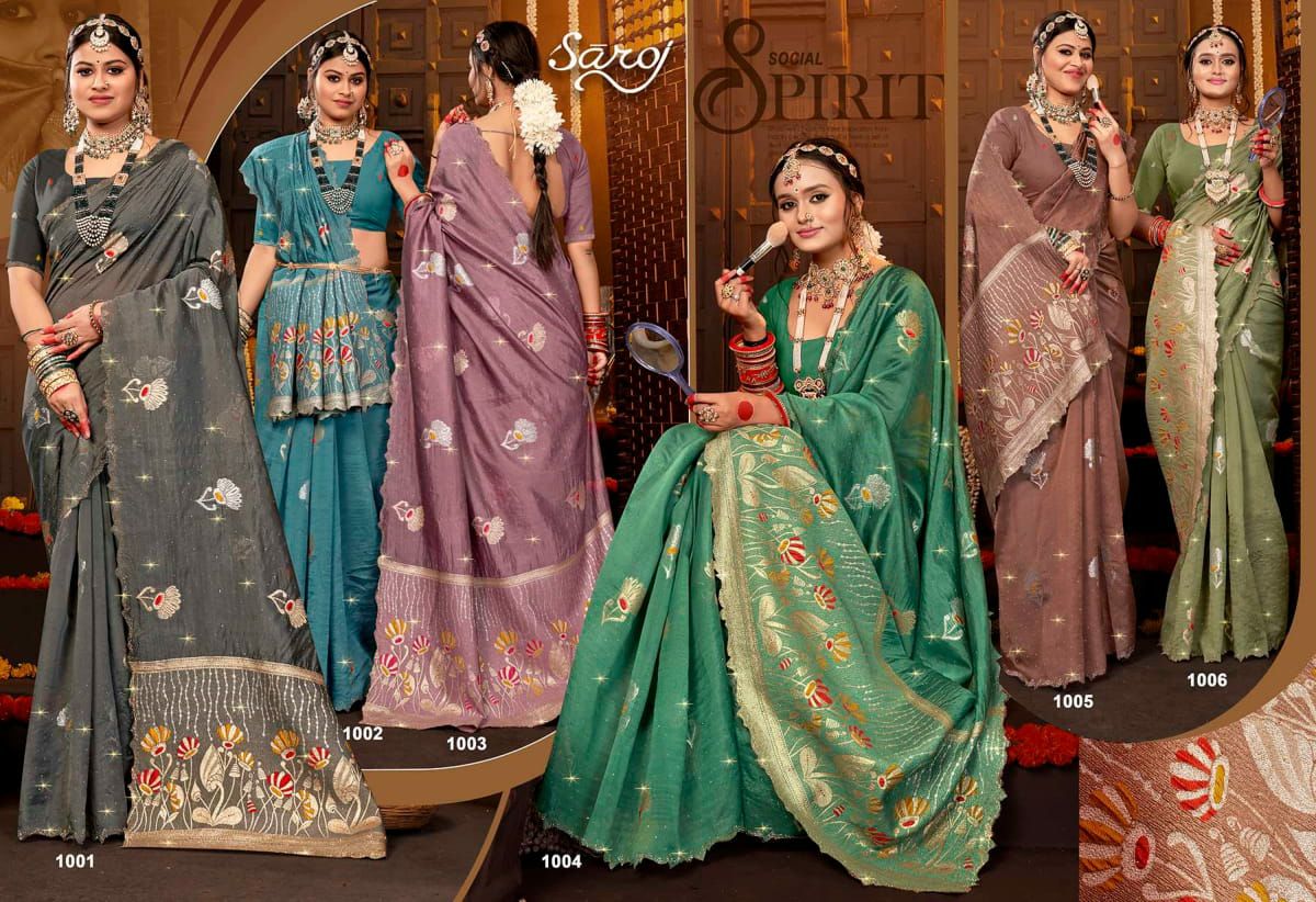 Saroj Filmi Fashion Saroski vol-6 wholesale Soft Organza Sarees