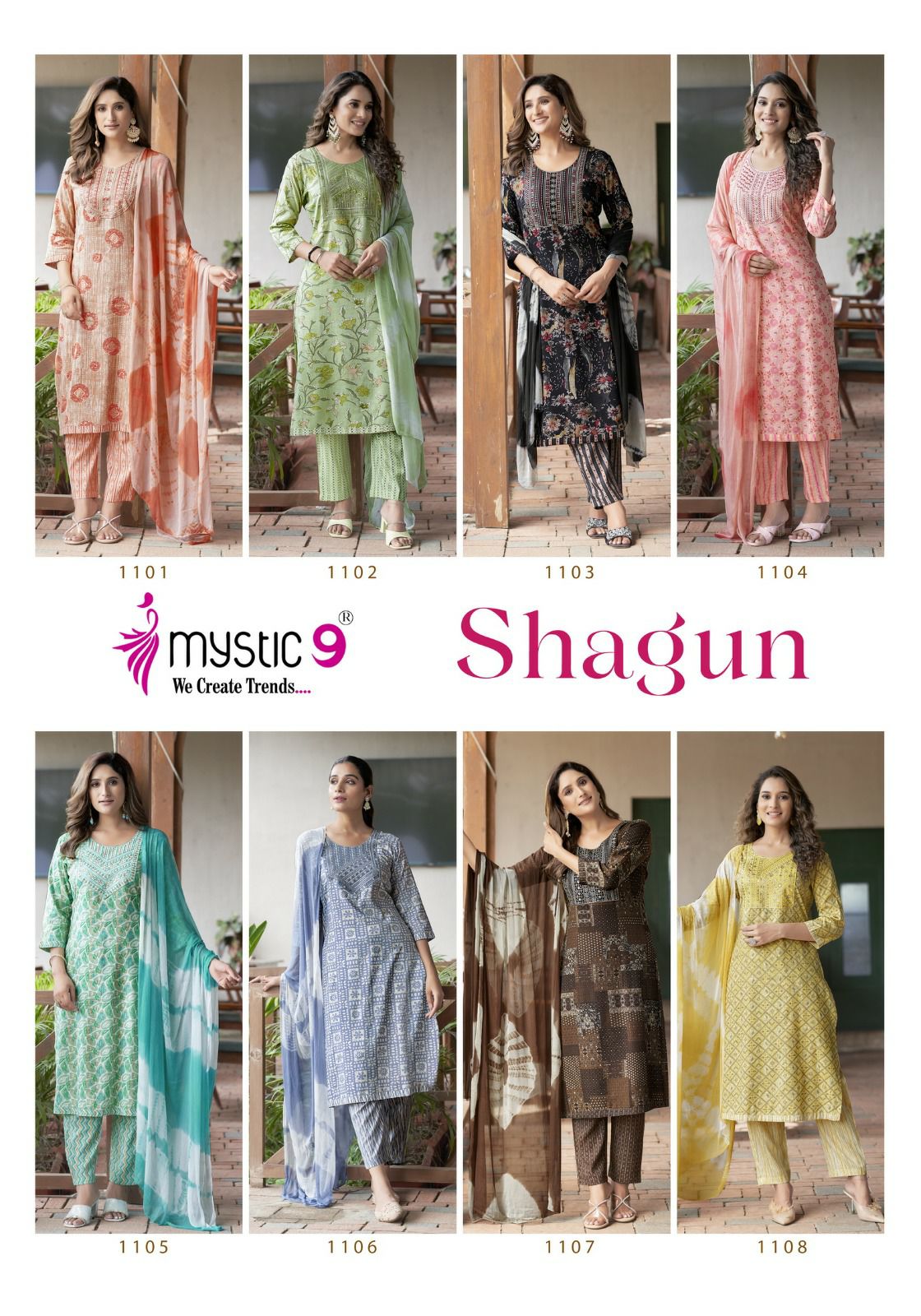 mystic 9 Shagun Vol-11 Wholesale Premium Quality Top With Bottom And Dupatta