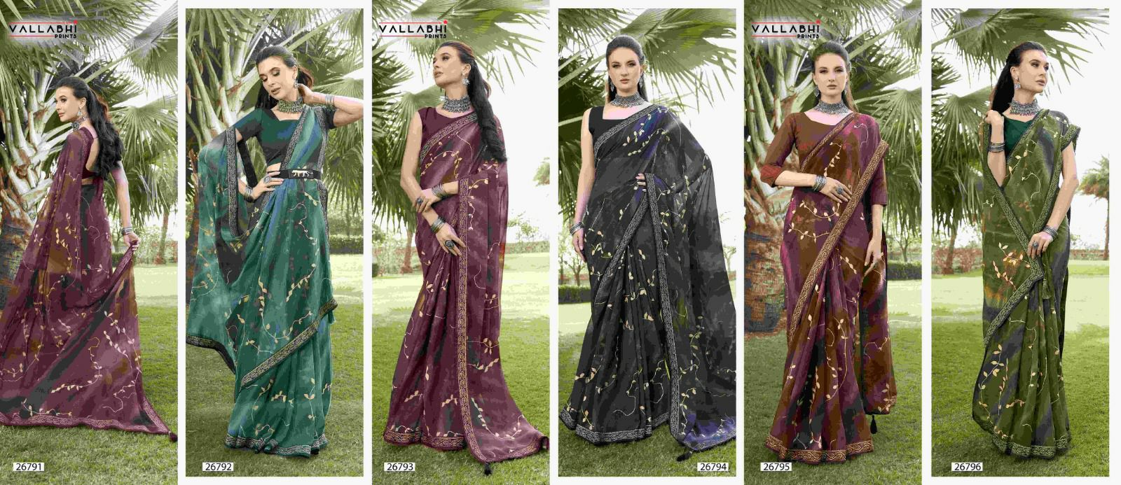 Vallabhi Print Ananta Vol-1 Wholesale Georgette Printed Sarees