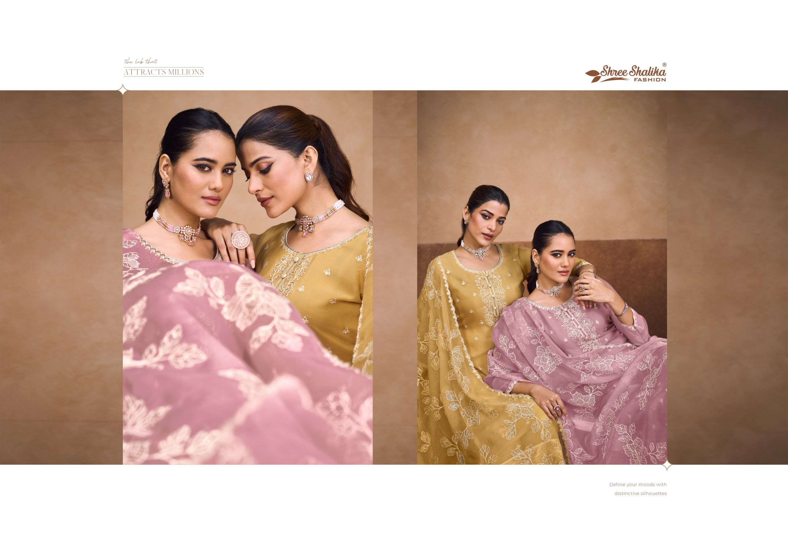 Shree Shalika Albeli Wholesale Soft Organza Party Wear Suits