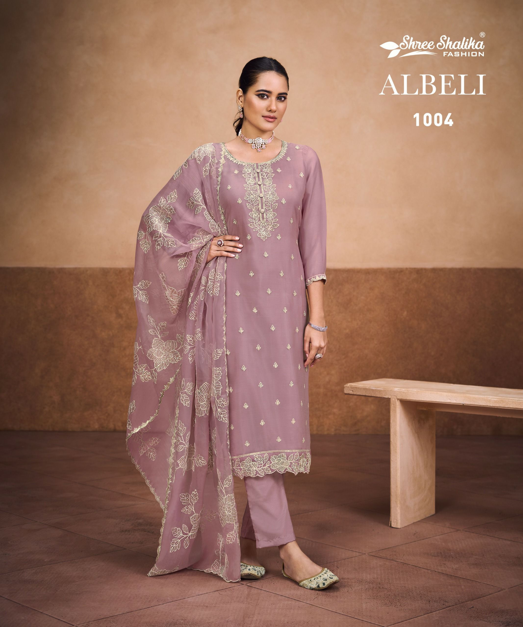 Shree Shalika Albeli Wholesale Soft Organza Party Wear Suits