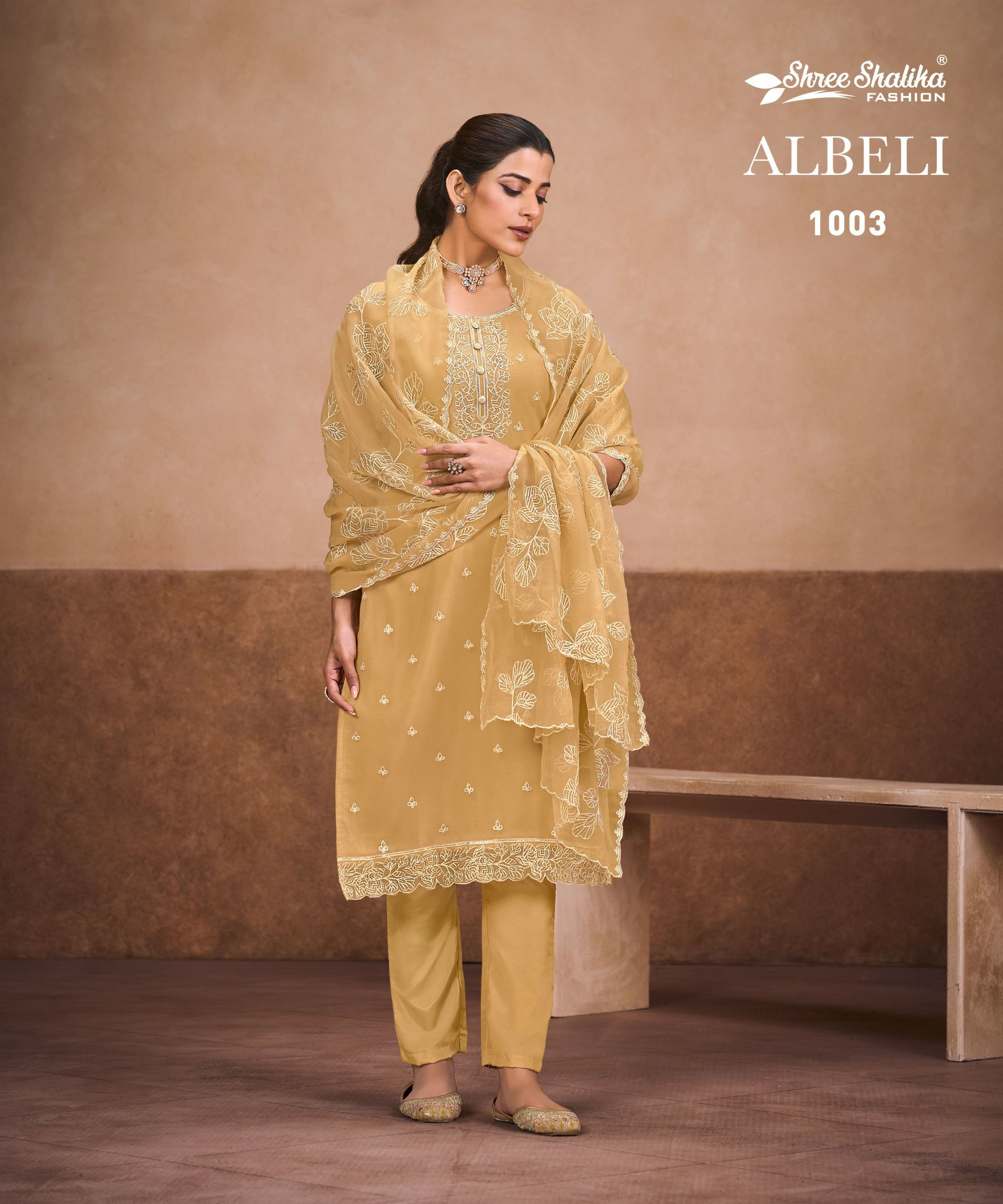 Shree Shalika Albeli Wholesale Soft Organza Party Wear Suits