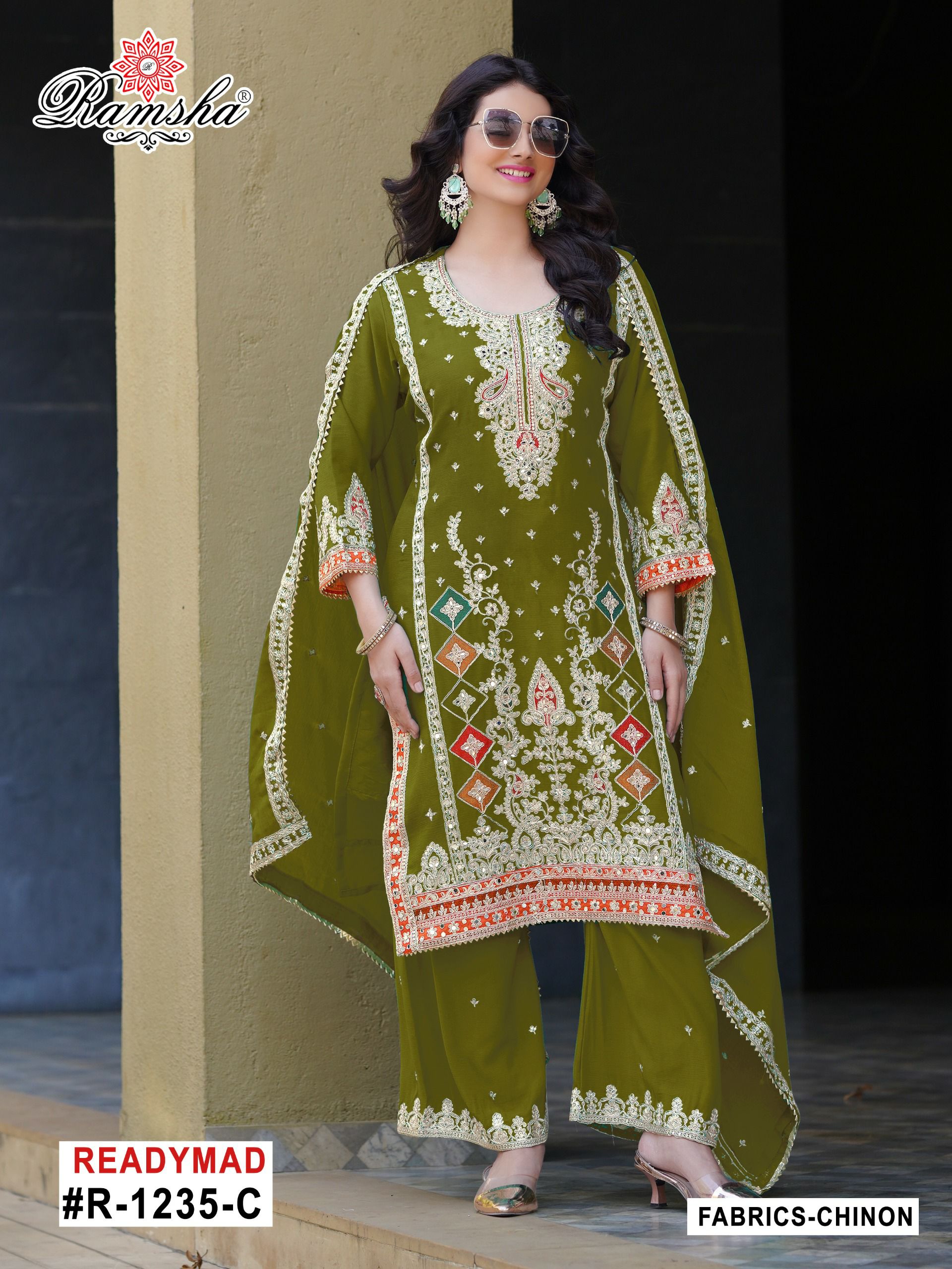 Ramsha R-1235nx Wholesale Readymade Pakistani Suits