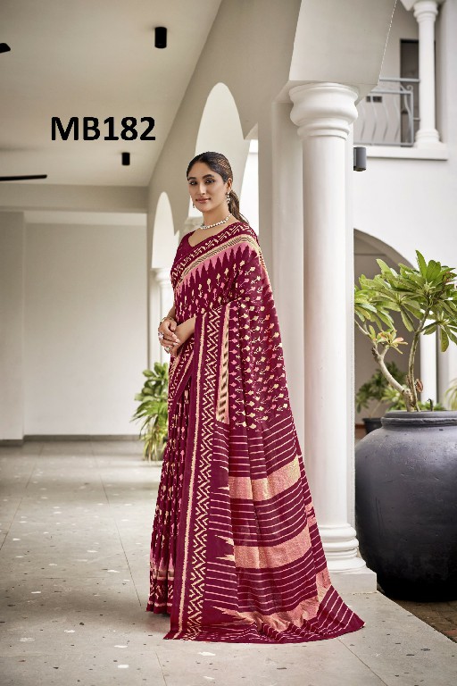 Mira Bela MB172 To MB191 Wholesale Bagru Print Ethnic Sarees