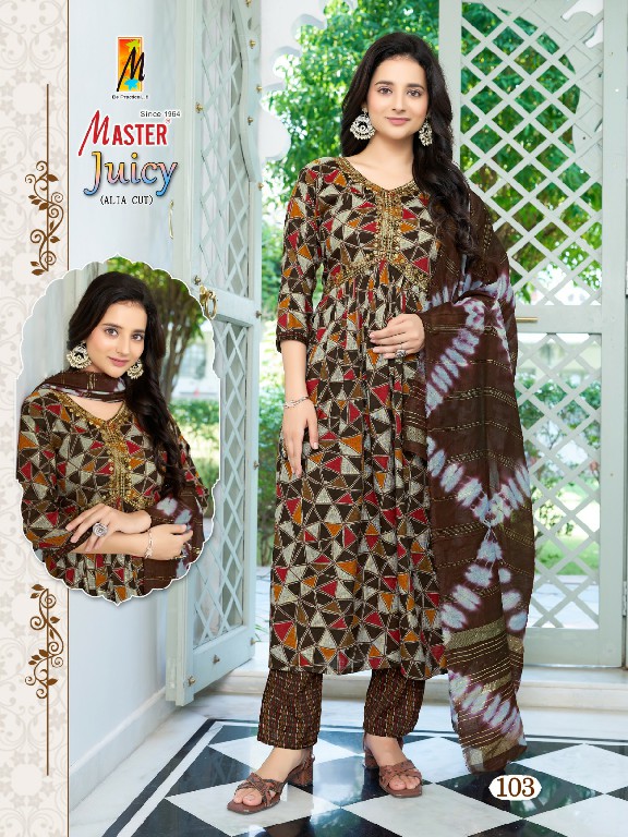 Master Juicy Wholesale Alia Cut With Pocket Readymade Salwar Suits