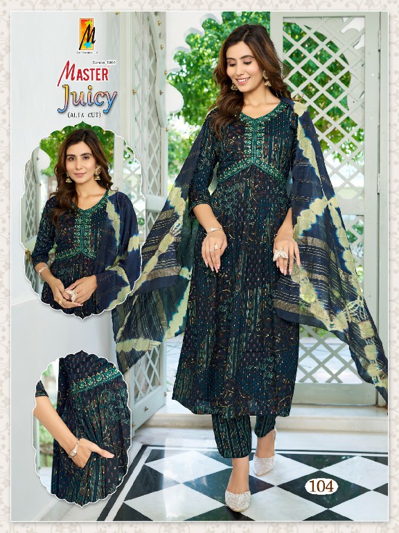 Master Juicy Wholesale Alia Cut With Pocket Readymade Salwar Suits