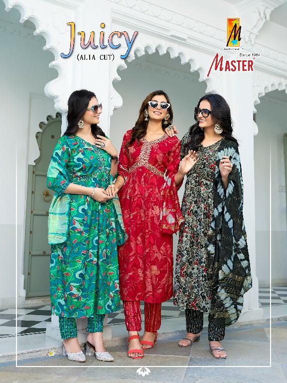 Master Juicy Wholesale Alia Cut With Pocket Readymade Salwar Suits