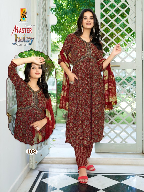 Master Juicy Wholesale Alia Cut With Pocket Readymade Salwar Suits