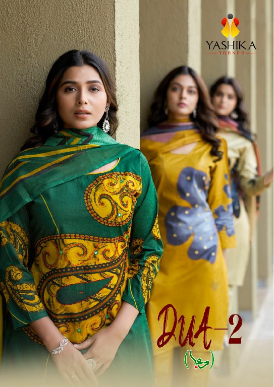 Yashika Dua Vol-2 Wholesale Heavy Cotton With Hand Work Dress Material