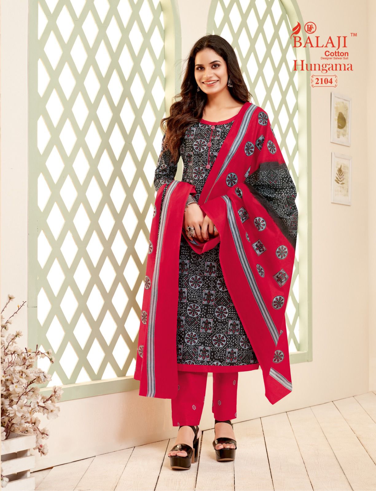 Balaji Hungama Vol-21 Wholesale Pure Cotton Printed Dress Material