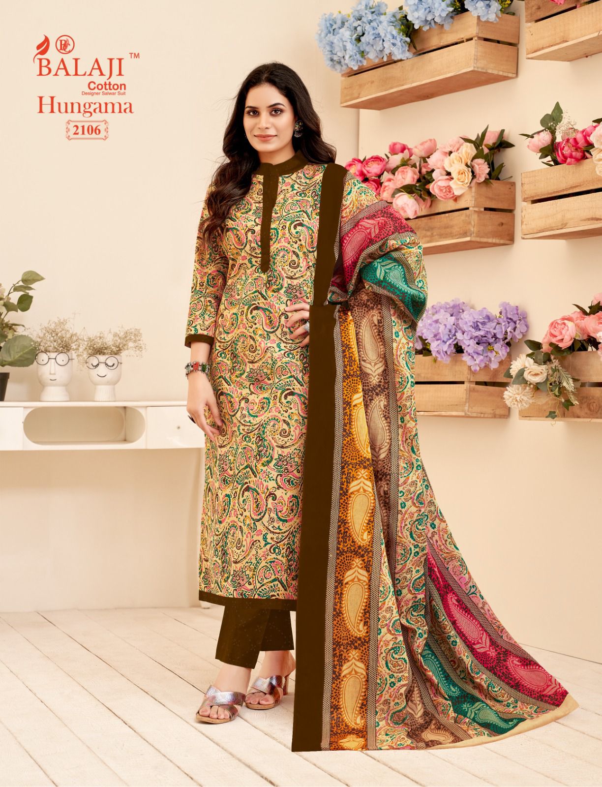 Balaji Hungama Vol-21 Wholesale Pure Cotton Printed Dress Material