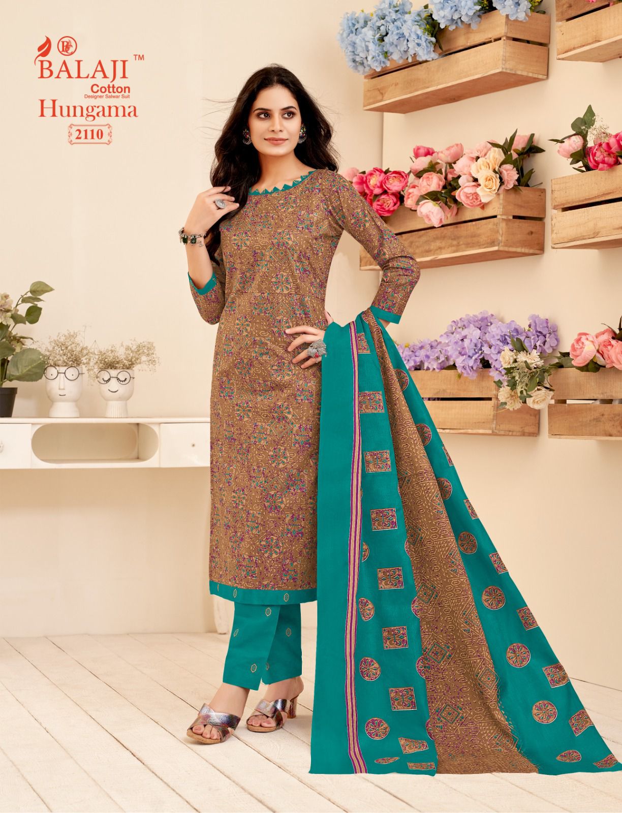 Balaji Hungama Vol-21 Wholesale Pure Cotton Printed Dress Material