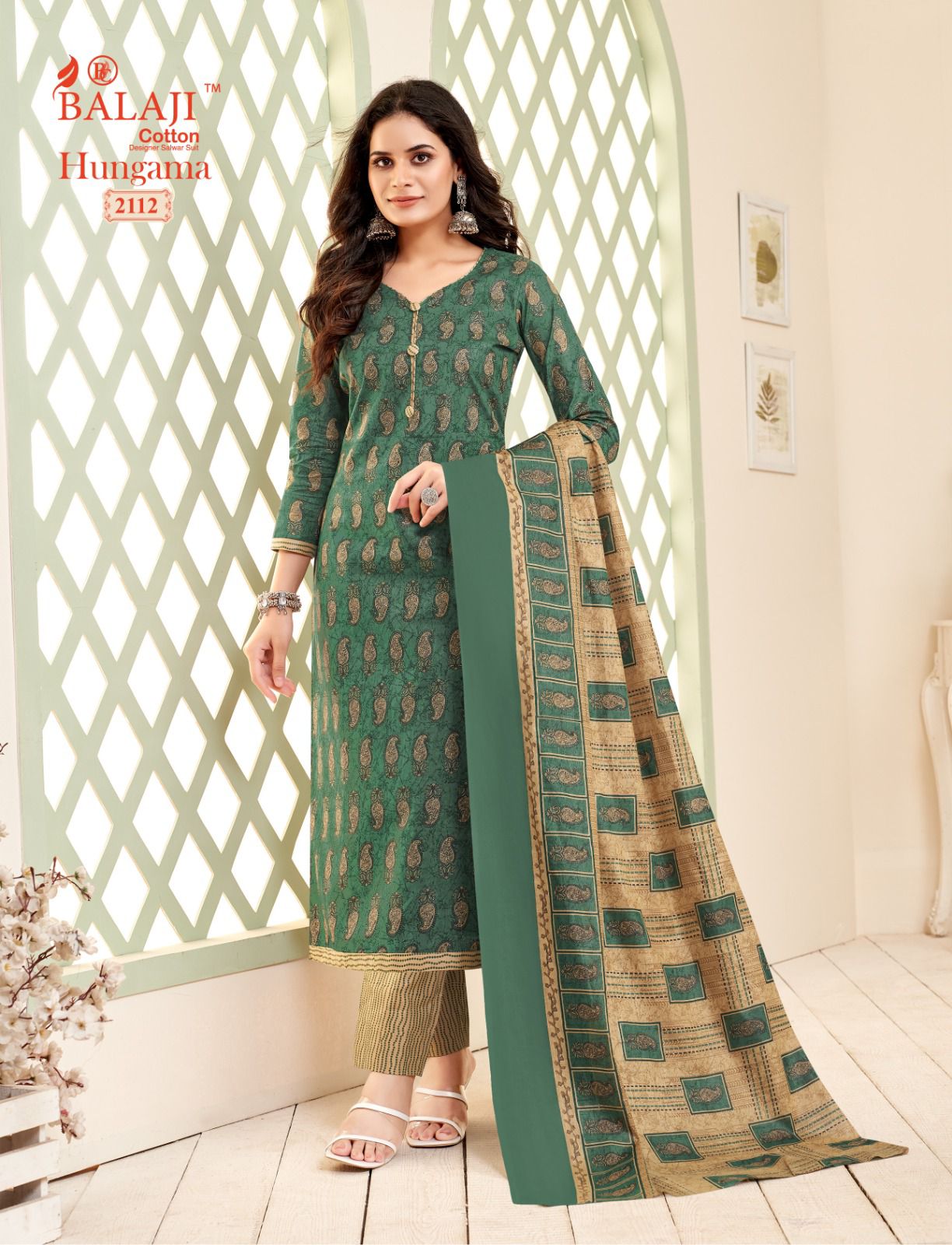 Balaji Hungama Vol-21 Wholesale Pure Cotton Printed Dress Material