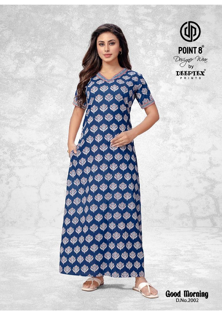 Deeptex By Point 8 Good Morning Vol-2 Wholesale Cotton Fabrics Nighty Catalog