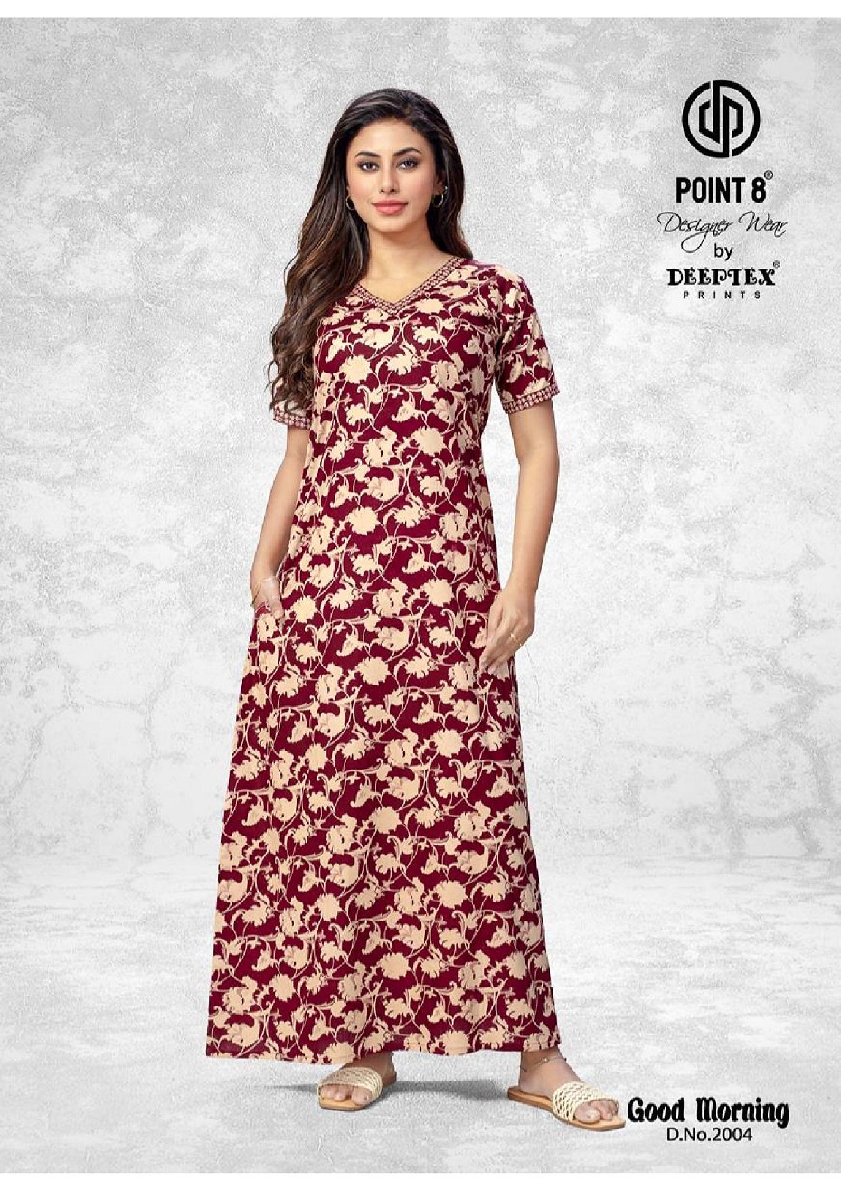 Deeptex By Point 8 Good Morning Vol-2 Wholesale Cotton Fabrics Nighty Catalog