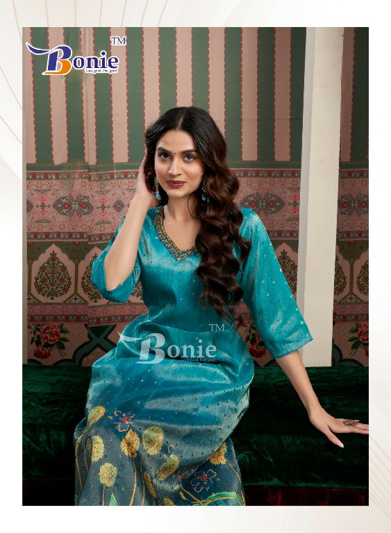 brinda vol 2 by bonie jacquard print fully stitch kalli style long kurtis