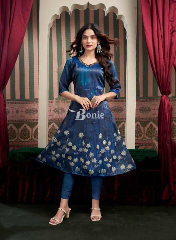 brinda vol 2 by bonie jacquard print fully stitch kalli style long kurtis