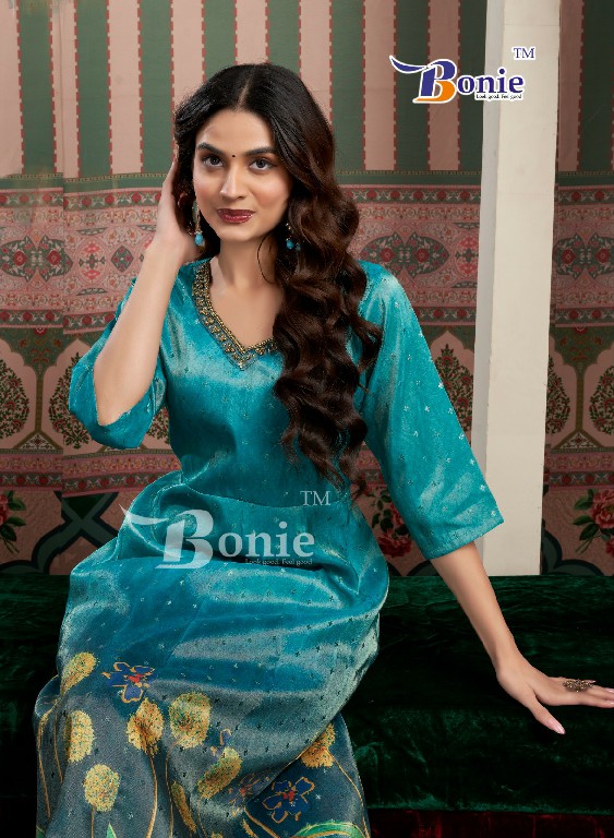 brinda vol 2 by bonie jacquard print fully stitch kalli style long kurtis