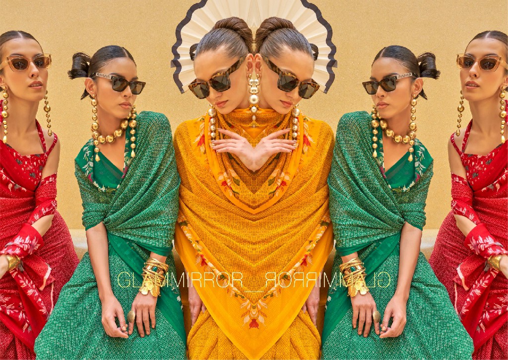 trirath allure 10405 -10412 georgette exclusive design saree with blouse