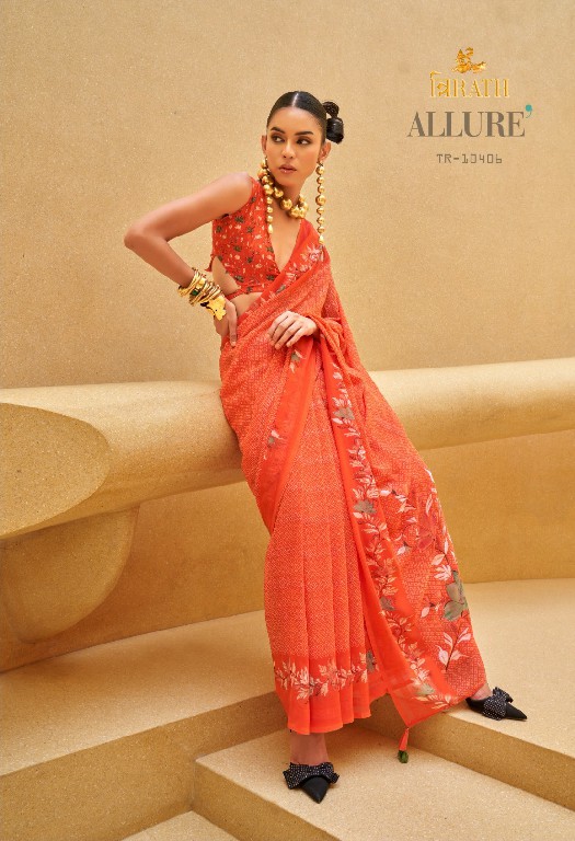 trirath allure 10405 -10412 georgette exclusive design saree with blouse