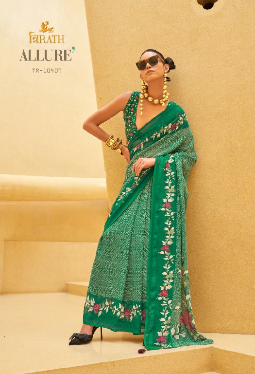 trirath allure 10405 -10412 georgette exclusive design saree with blouse