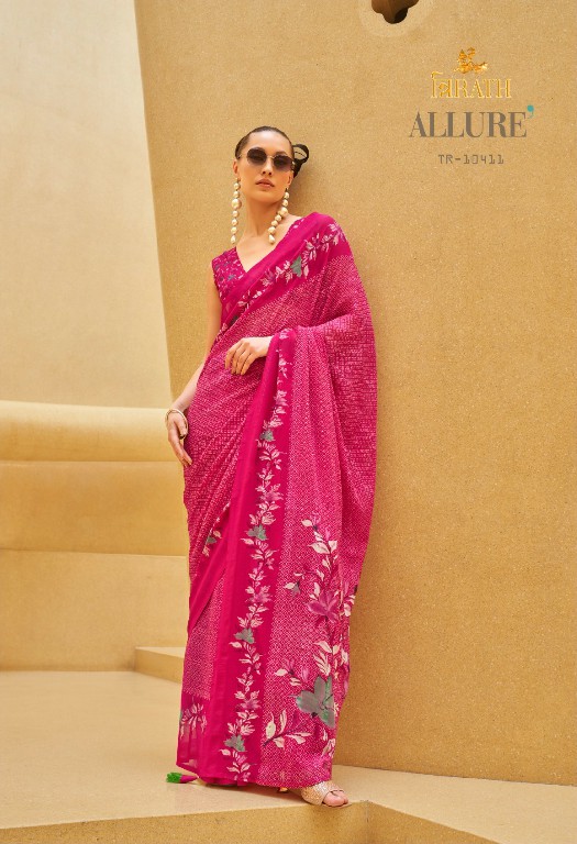 trirath allure 10405 -10412 georgette exclusive design saree with blouse