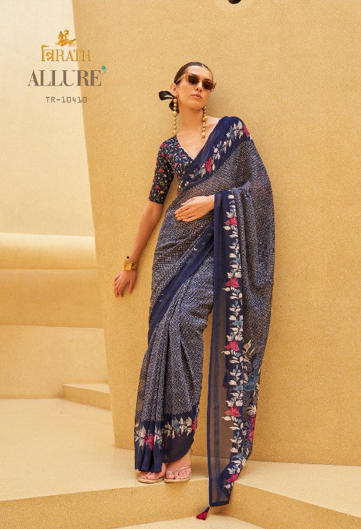 trirath allure 10405 -10412 georgette exclusive design saree with blouse