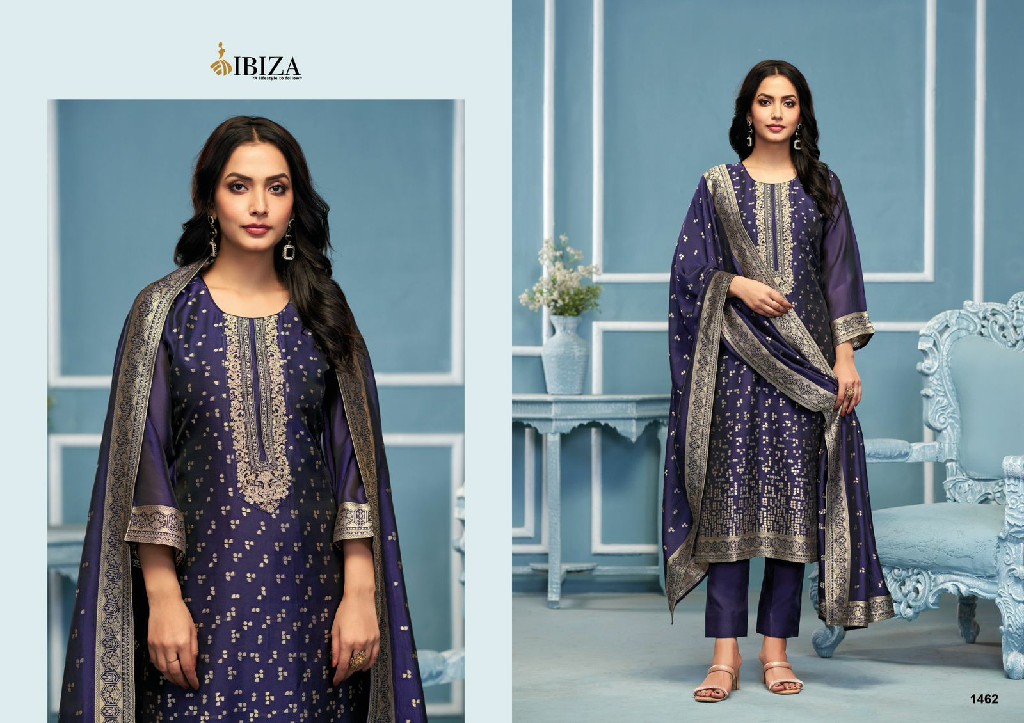 espresso by ibiza banglory silk jacquard fashionable dress material