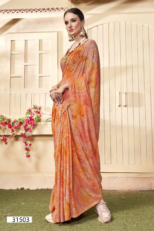 Vallabhi Sansiddhi Wholesale Fancy Swaroski Work Sarees