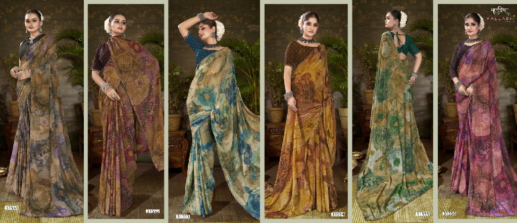 Vallabhi Sansiddhi Vol-2 Wholesale Fancy Swaroski Work Sarees