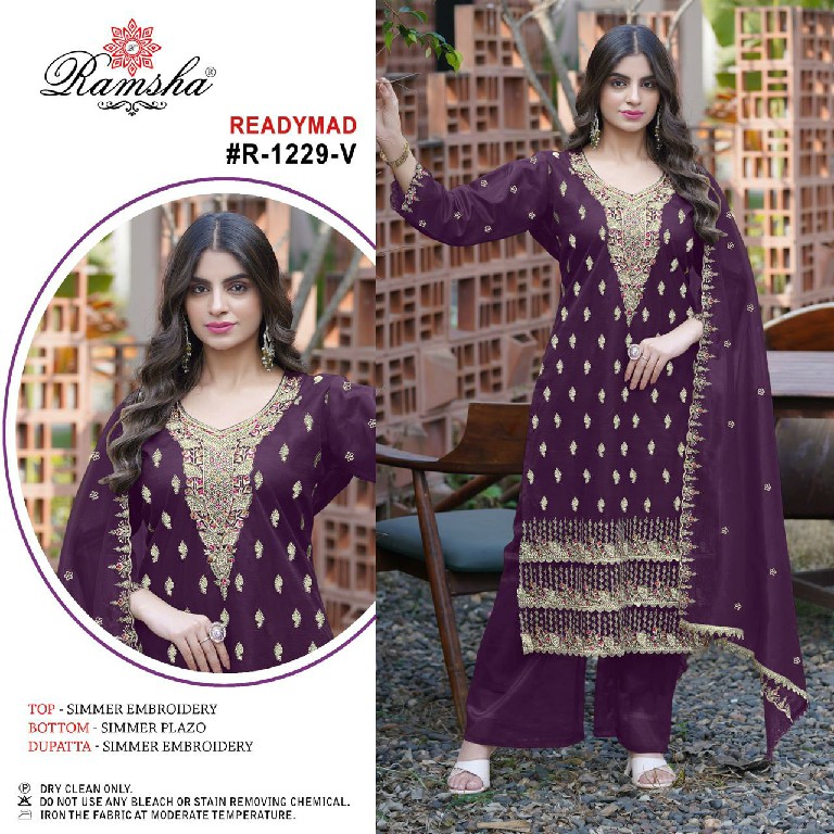 Ramsha R-1229  New Colour Wholesale Readymade Pakistani Salwar Suits