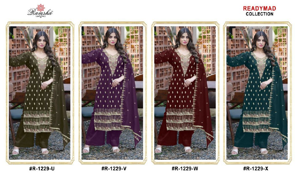 Ramsha R-1229  New Colour Wholesale Readymade Pakistani Salwar Suits