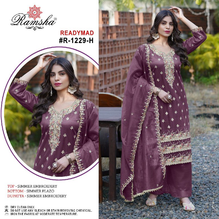 Ramsha R-1229  New Colour Wholesale Readymade Pakistani Salwar Suits