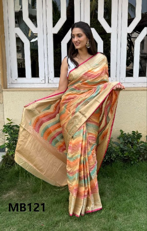 Mira Bela MB119 TO MB121 Wholesale Super Candy Cotton Silk Sarees