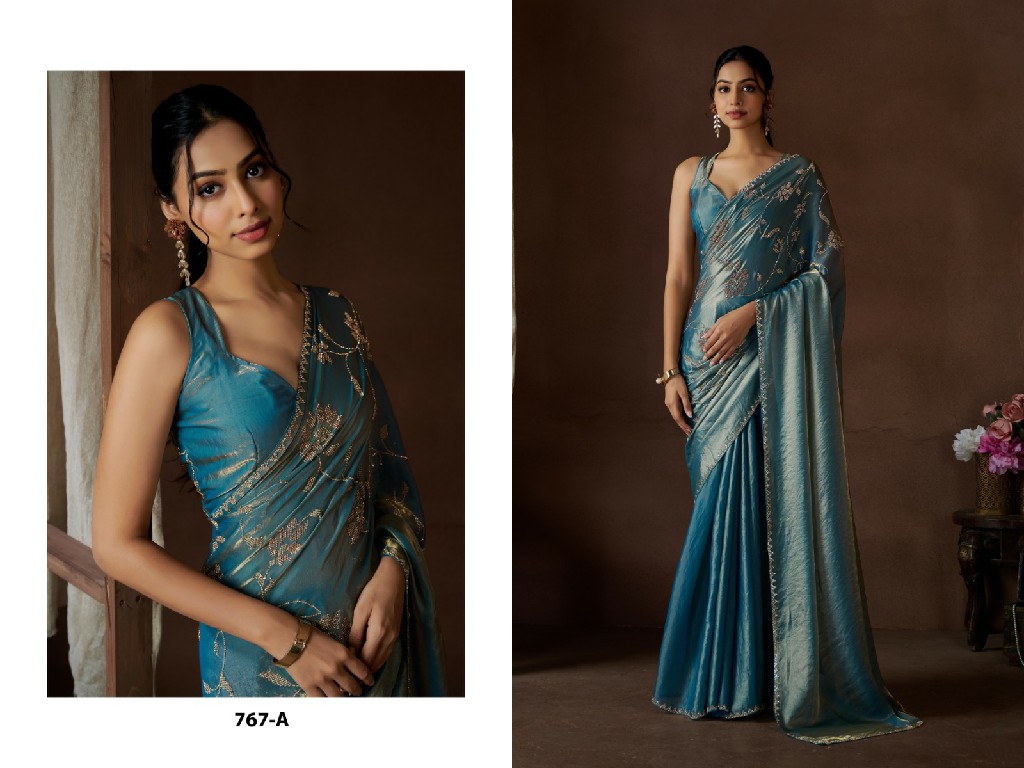 Mehak 767A To 767D Colour Wholesale Party Wear Ethnic Sarees