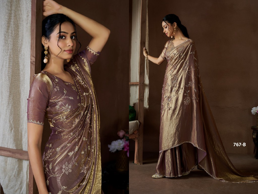 Mehak 767A To 767D Colour Wholesale Party Wear Ethnic Sarees