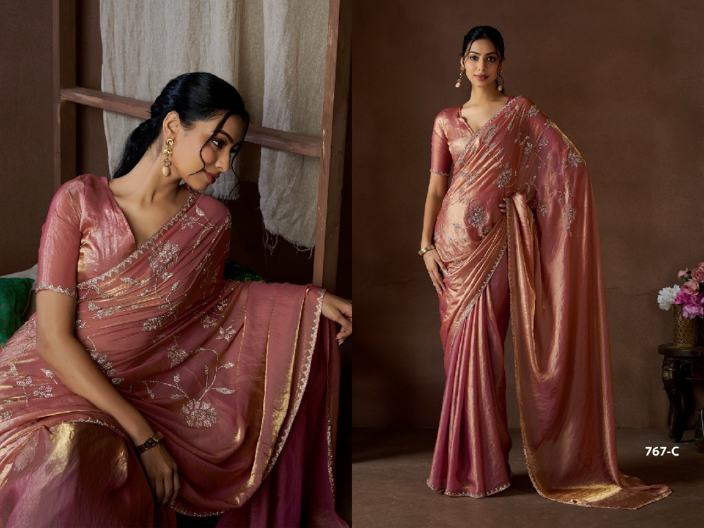 Mehak 767A To 767D Colour Wholesale Party Wear Ethnic Sarees