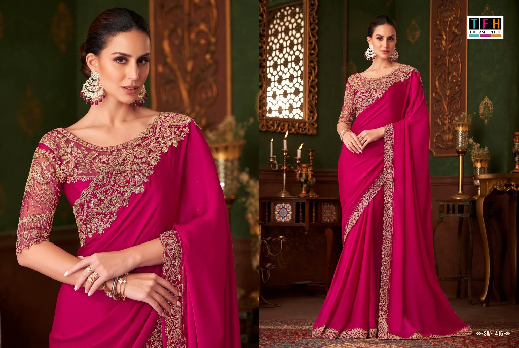 TFH Sandalwood Vol-14 Wholesale Function Wear Special Ethnic Sarees