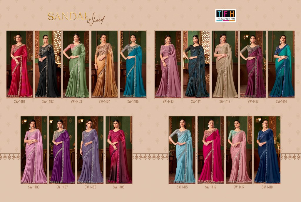 TFH Sandalwood Vol-14 Wholesale Function Wear Special Ethnic Sarees