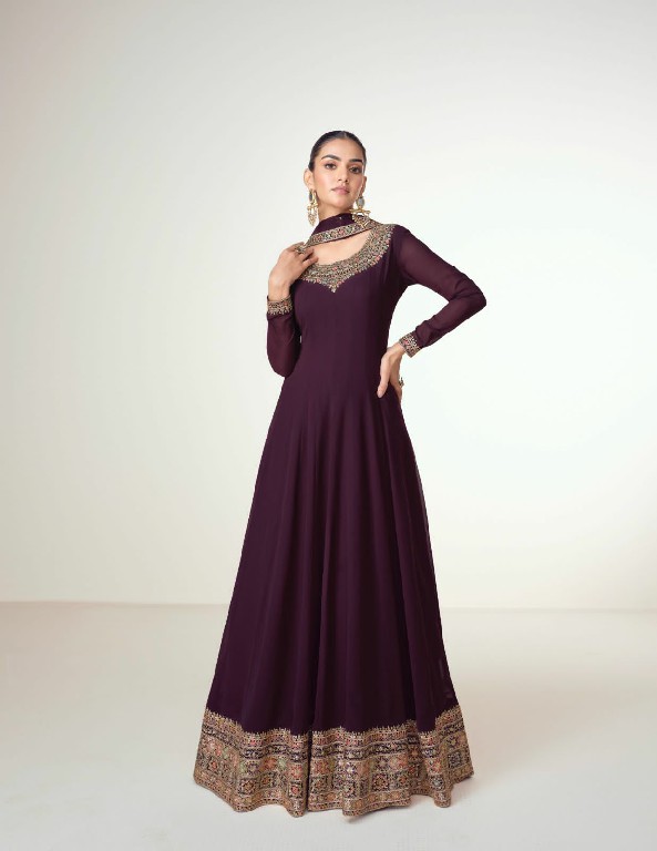 Aashirwad Virasat Wholesale Free Size Stitched Gown With Dupatta