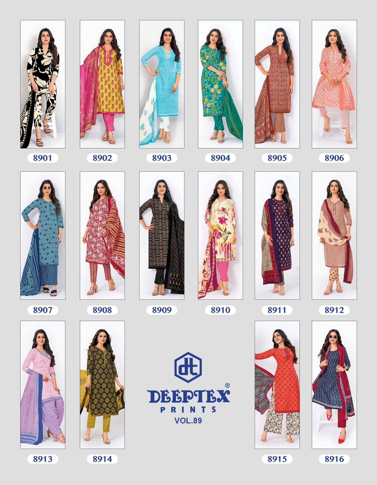 DEEPTEX PRINTS MISS INDIA VOL 89 SUMMER SPECIAL COTTON UNSTITCH SALWAR KAMEEZ COLLECTION