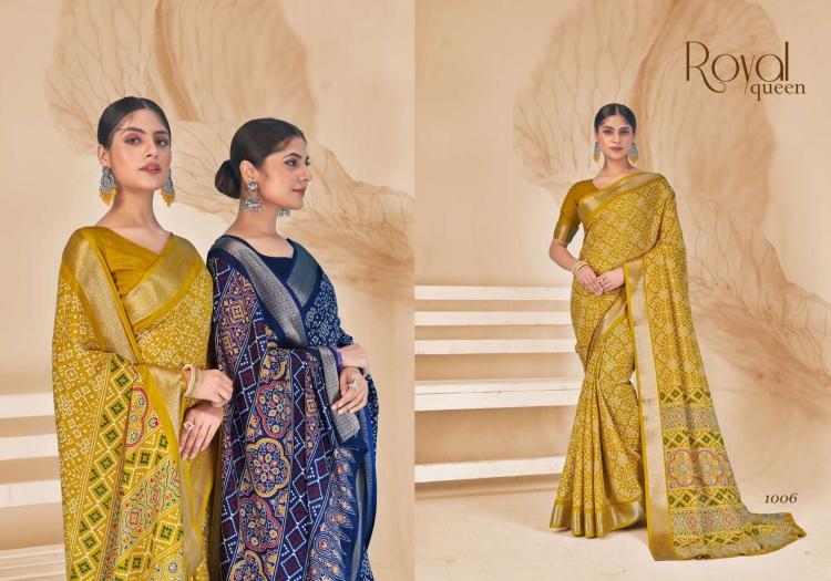shubh shree creation hi tech trendy design dola silk saree exports
