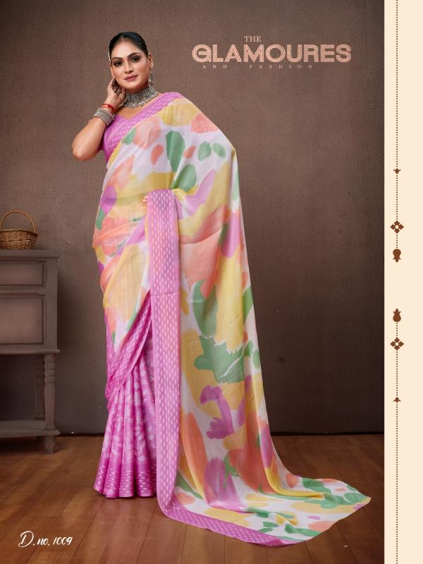 dhaga aavi vol 2 daily wear chiffon fancy saree wholesaler