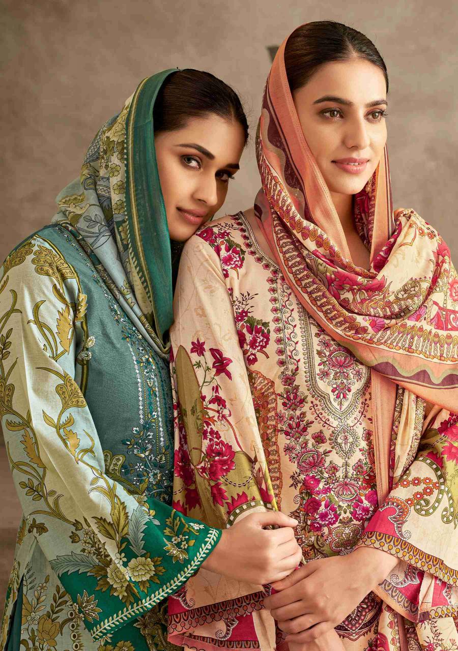 alok suit begin qudrat vol 9 pakistani printed cotton salwar kameez