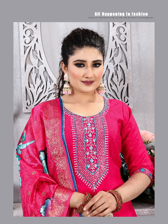 noor vol 1 by krishna trendz readymade elegance jacquard salwar suit