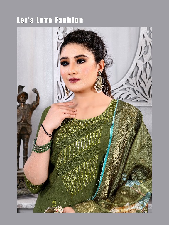 noor vol 1 by krishna trendz readymade elegance jacquard salwar suit