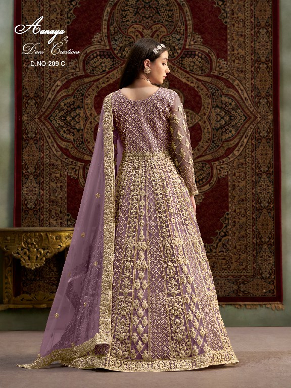 Twisha By Dani Creations aanaya vol 209 design colours long anarkali dresses