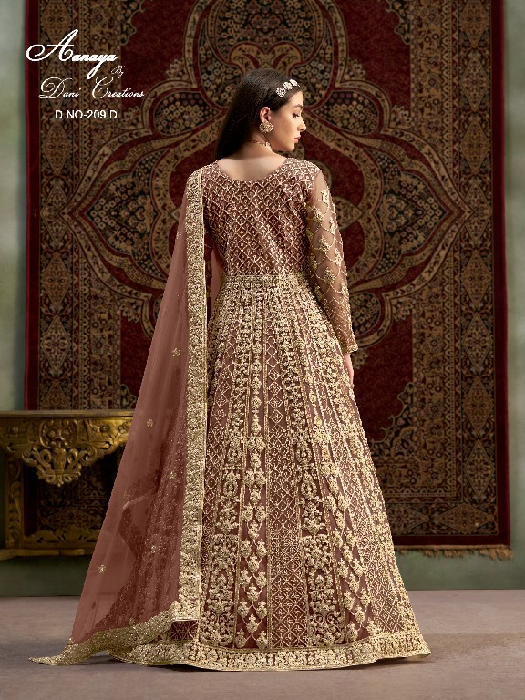 Twisha By Dani Creations aanaya vol 209 design colours long anarkali dresses
