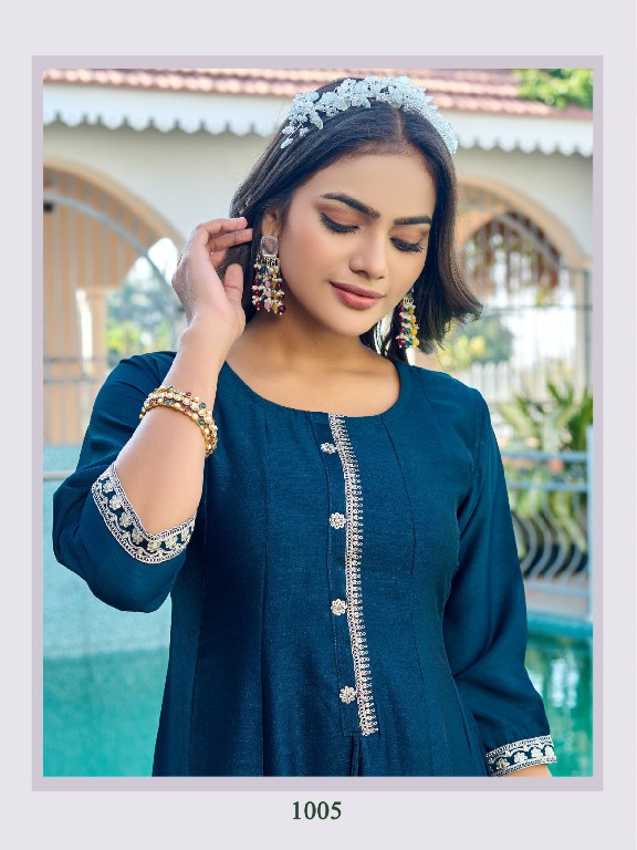 aanchi srida vichitra readymade attractive look flair kali cut kurtis